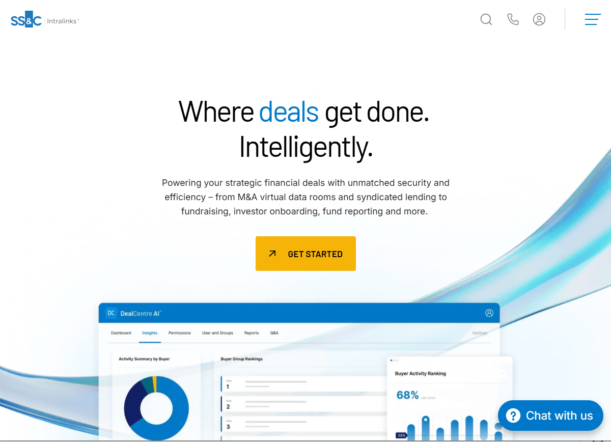 Intralinks product screenshot